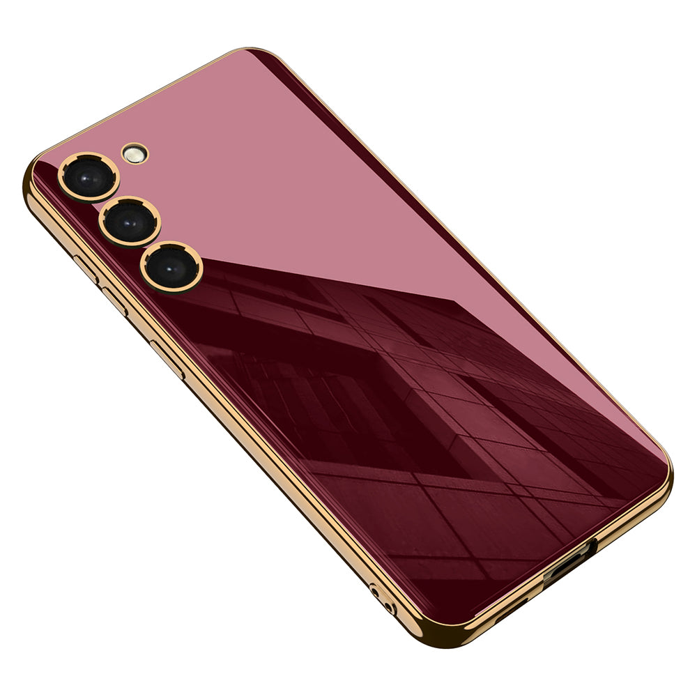GKK For Samsung Galaxy S23 Tempered Glass PC TPU Phone Case Anti-drop Electroplating Edge Back Cover GKK For Samsung Galaxy S23 Tempered Glass PC TPU Phone Case Anti-drop Electroplating Edge Back Cover